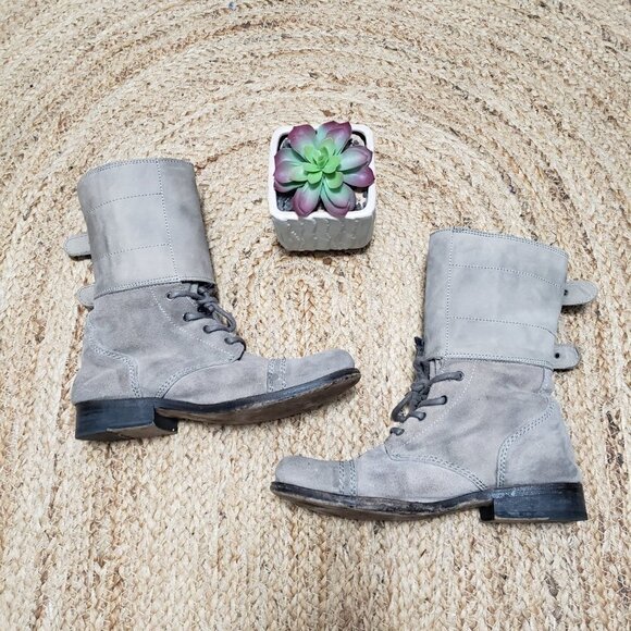 Allsaints Spitalfields Mad Max Damisi Leather Adjustable Combat Boots sz 39 - Picture 2 of 11